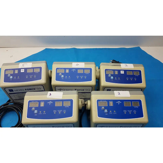 Lot of 5 Medline Hemo Force DVT Compression Pump Model MDS600SQ - Sequential Compression Device (SCD) / DVT Pump