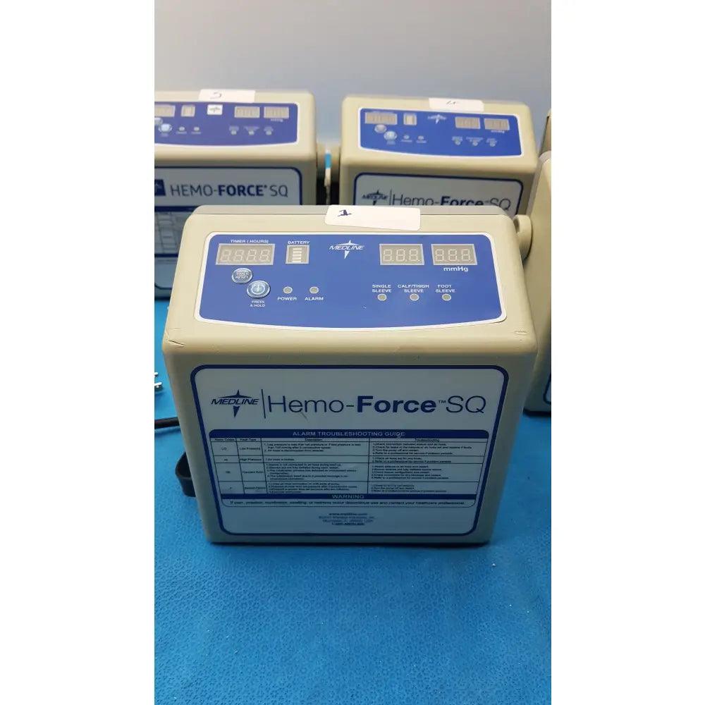 Lot of 5 Medline Hemo Force DVT Compression Pump Model MDS600SQ - Sequential Compression Device (SCD) / DVT Pump