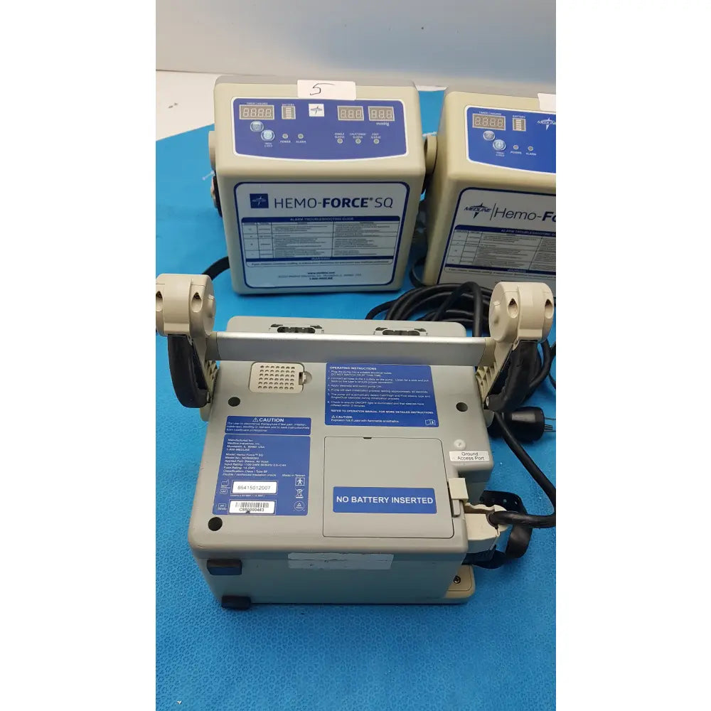 Lot of 5 Medline Hemo Force DVT Compression Pump Model MDS600SQ - Sequential Compression Device (SCD) / DVT Pump