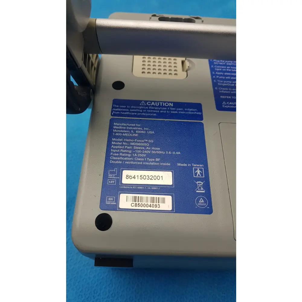 Lot of 5 Medline Hemo Force DVT Compression Pump - Sequential Compression Device (SCD) / DVT Pump