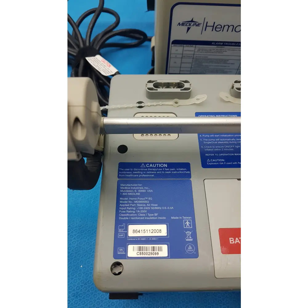 Lot of 5 Medline Hemo Force DVT Compression Pump - Sequential Compression Device (SCD) / DVT Pump