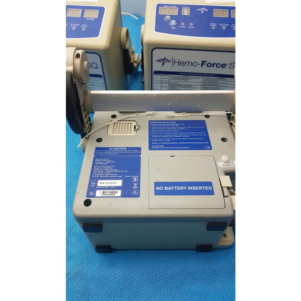 Lot of 5 Medline Hemo Force DVT Compression Pump - Sequential Compression Device (SCD) / DVT Pump