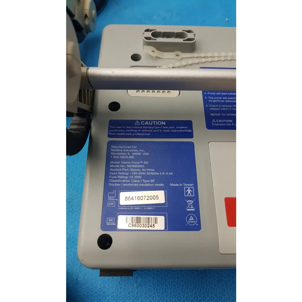 Lot of 5 Medline Hemo Force DVT Compression Pump - Sequential Compression Device (SCD) / DVT Pump