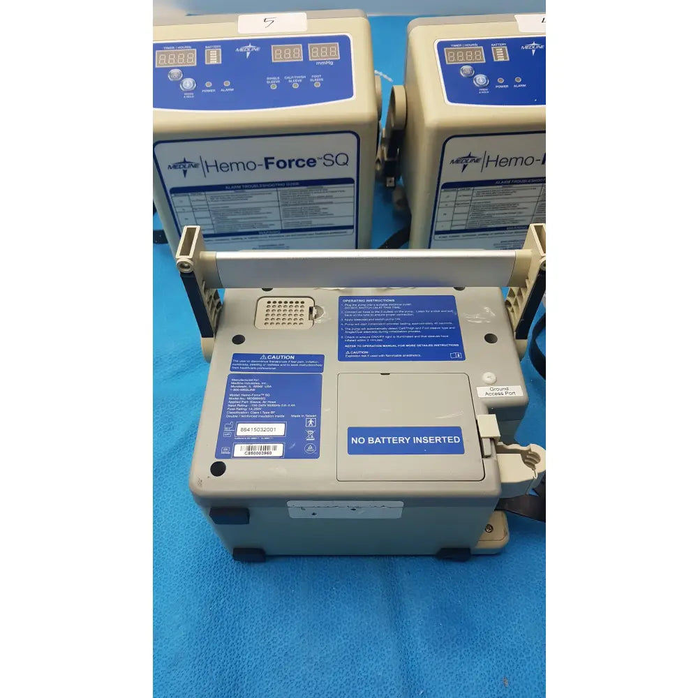 Lot of 5 Medline MDS600SQ Hemo Force SQ Sequential DVT Pump - Sequential Compression Device (SCD) / DVT Pump
