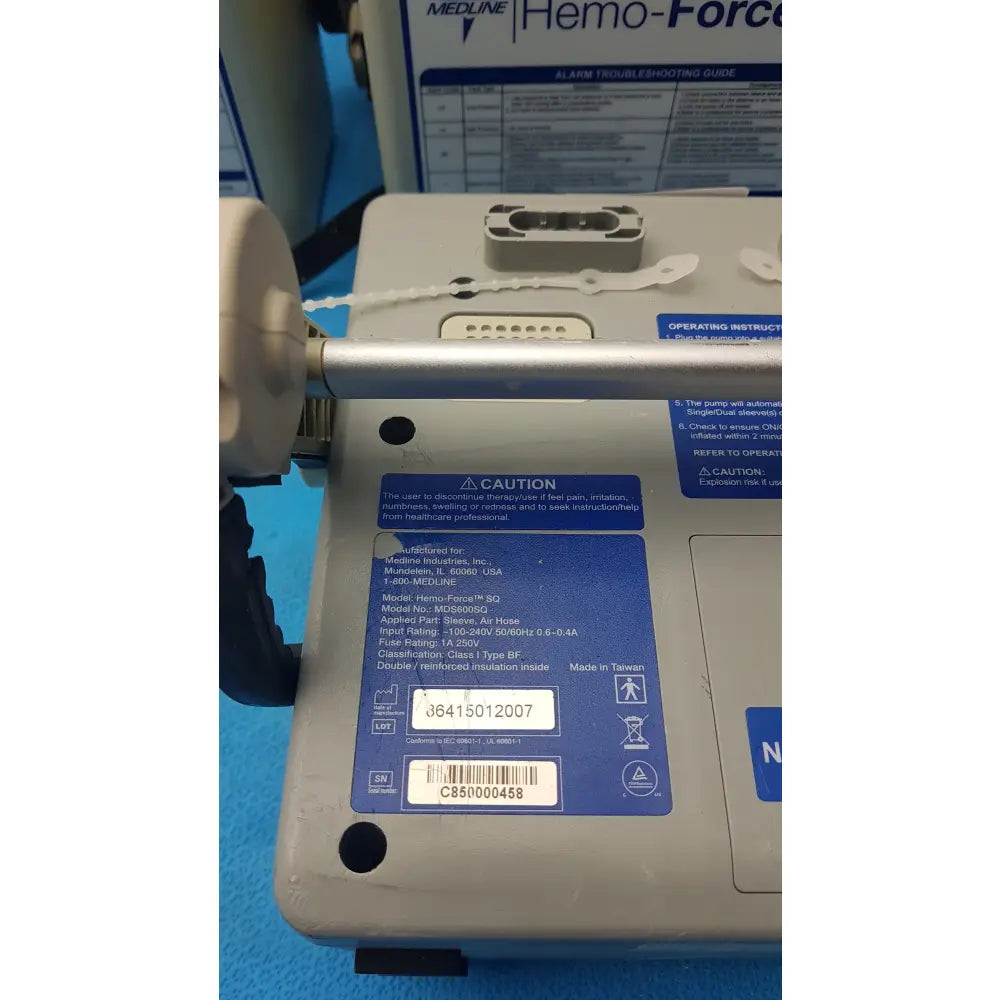 Lot of 5 Medline MDS600SQ Hemo Force SQ Sequential DVT Pump - Sequential Compression Device (SCD) / DVT Pump
