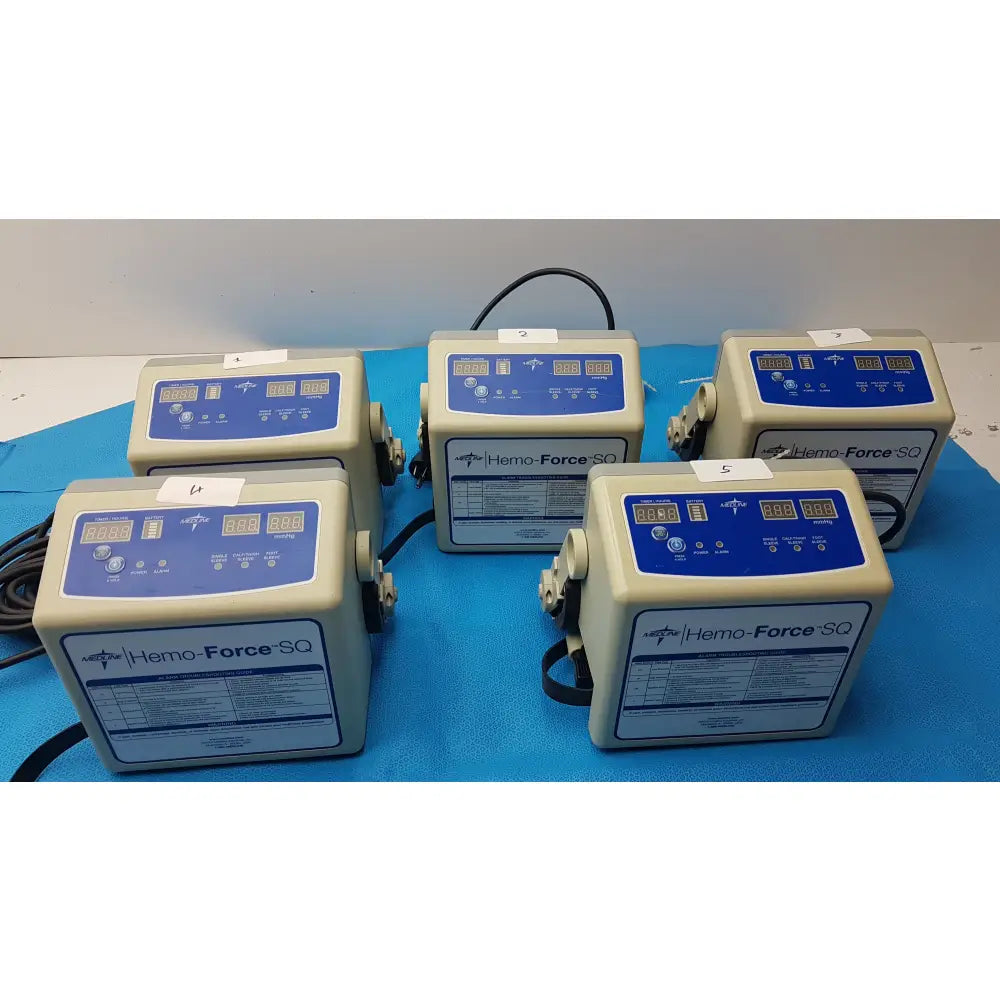 Lot of 5 Medline MDS600SQ Hemo Force SQ Sequential DVT Pump - Sequential Compression Device (SCD) / DVT Pump