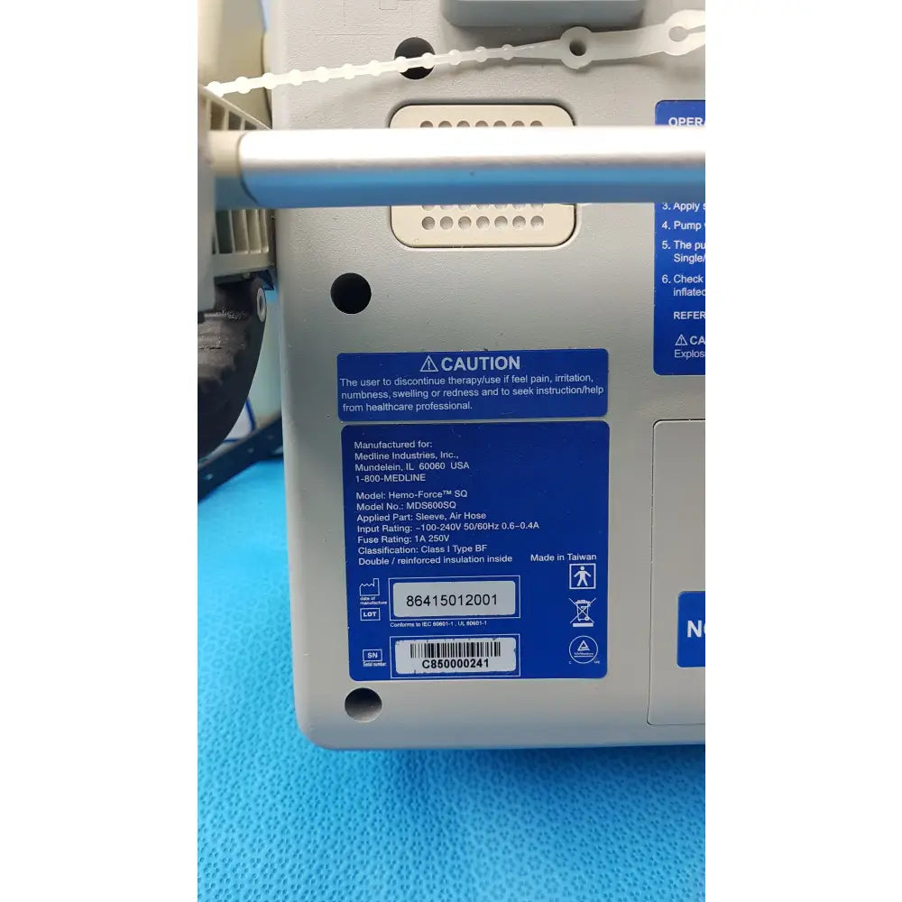 Lot of 5 Medline MDS600SQ Hemo Force SQ Sequential DVT Pump - Sequential Compression Device (SCD) / DVT Pump