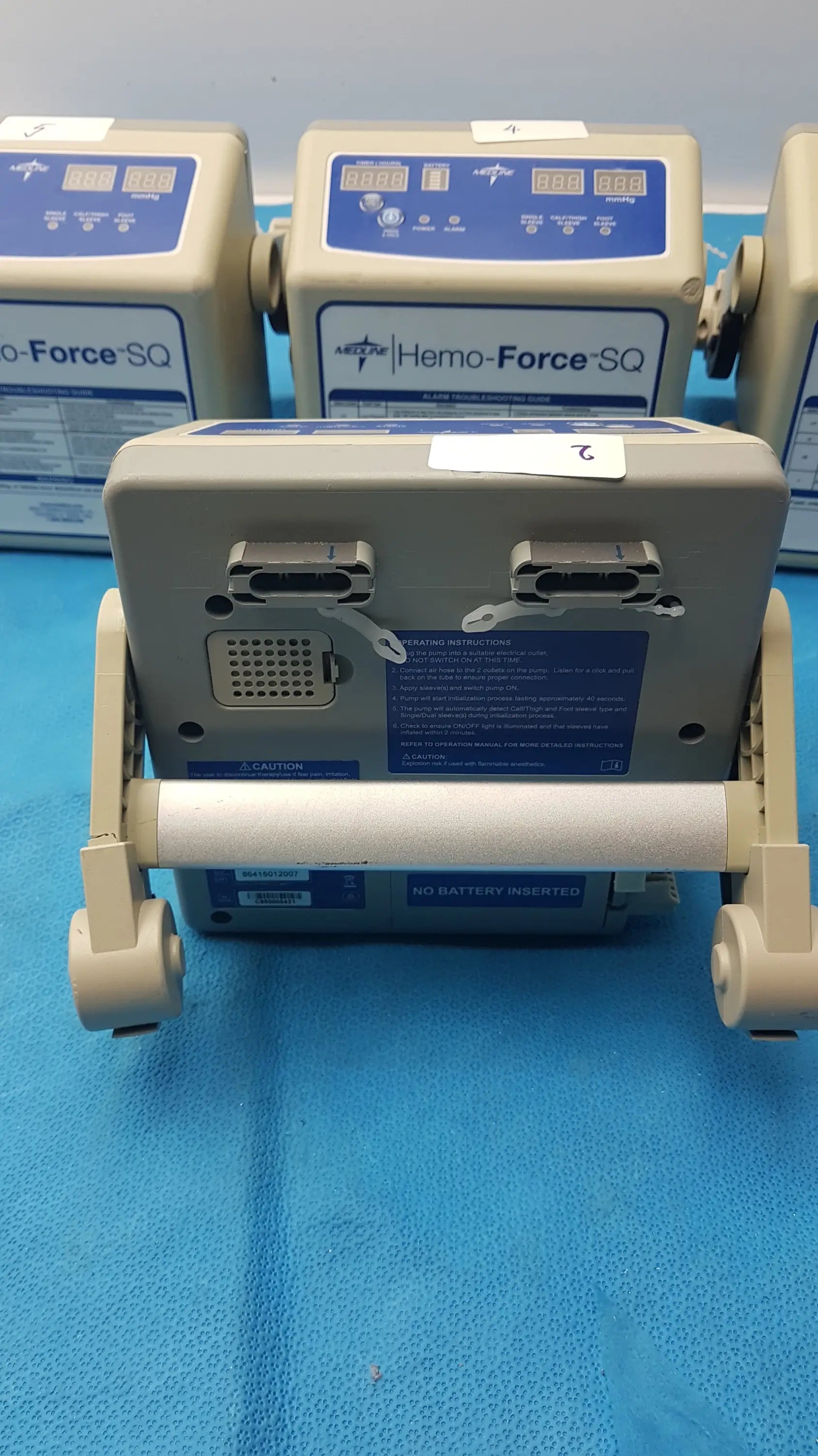 Lot of 5 Medline MDS600SQ Hemo Force SQ Sequential DVT Pump - Sequential Compression Device (SCD) / DVT Pump