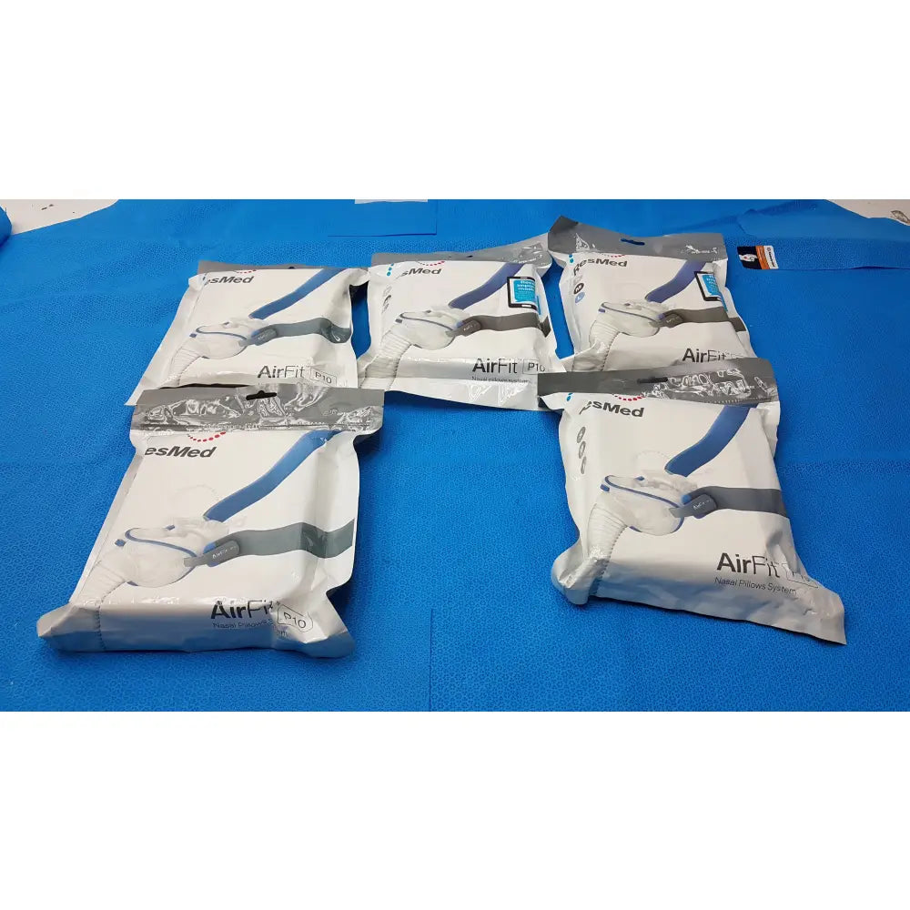 Lot of 5 ResMed AirFit P10 Nasal Pillow CPAP Masks Ref 62900 - Nasal Pillow CPAP Mask