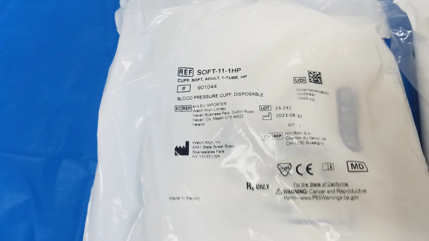 Wlech Allyn Lot of - 5 Wlech Allyn Disposable Blood Pressure Cuff 901044 Disposable Blood Pressure Cuff, second-hand product photo 5