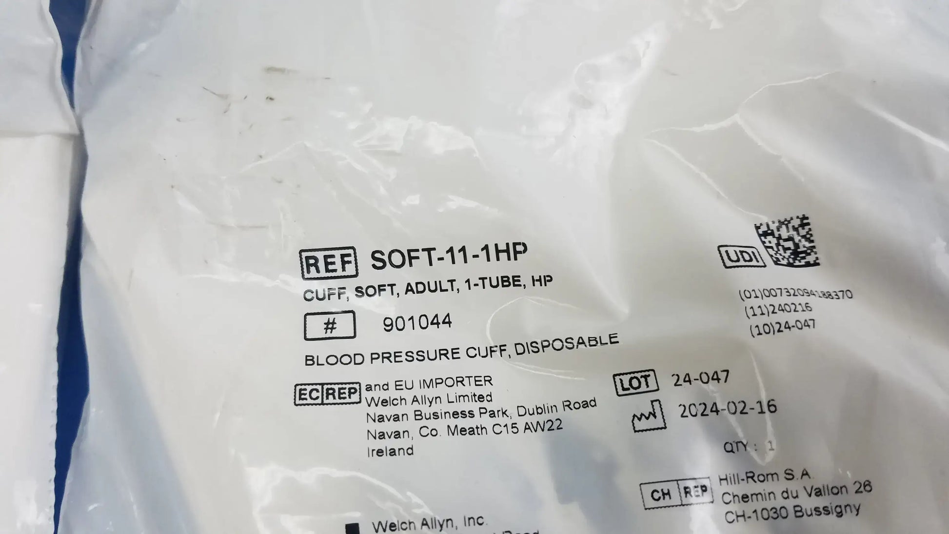 Wlech Allyn Lot of - 5 Wlech Allyn Disposable Blood Pressure Cuff 901044 Disposable Blood Pressure Cuff, second-hand product photo 4