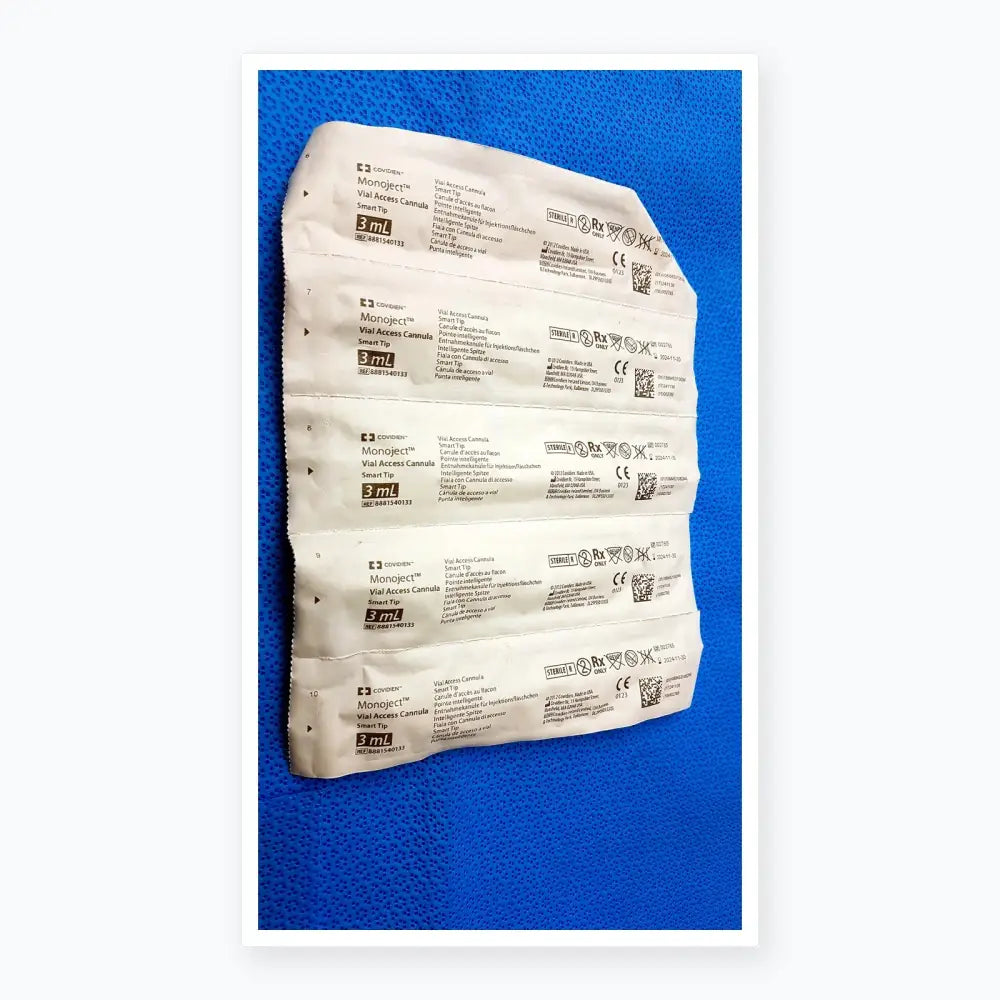 Lot of 50 Covidien Monoject 3mL Syringes Vial Access Cannula SmarTip Ref 8881540133