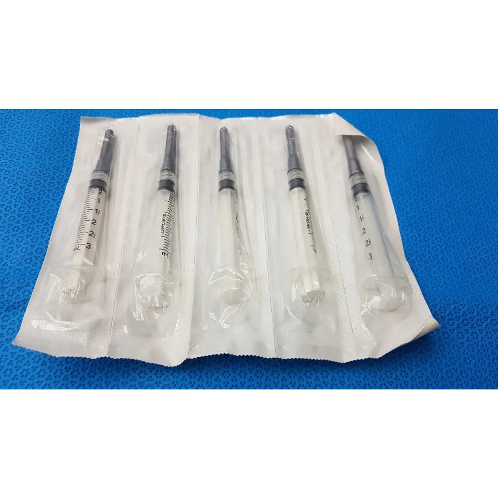 Lot of 50 Covidien Monoject 3mL Syringes Vial Access Cannula SmarTip Ref 8881540133 - Syringe with Vial Access Cannula