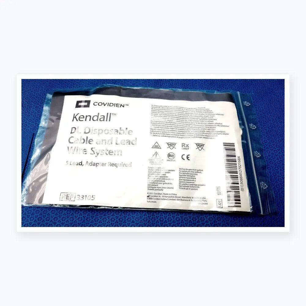 Lot of 56 - Covidien Kendall DL Disposable Cable and Lead Wire System Ref 33105