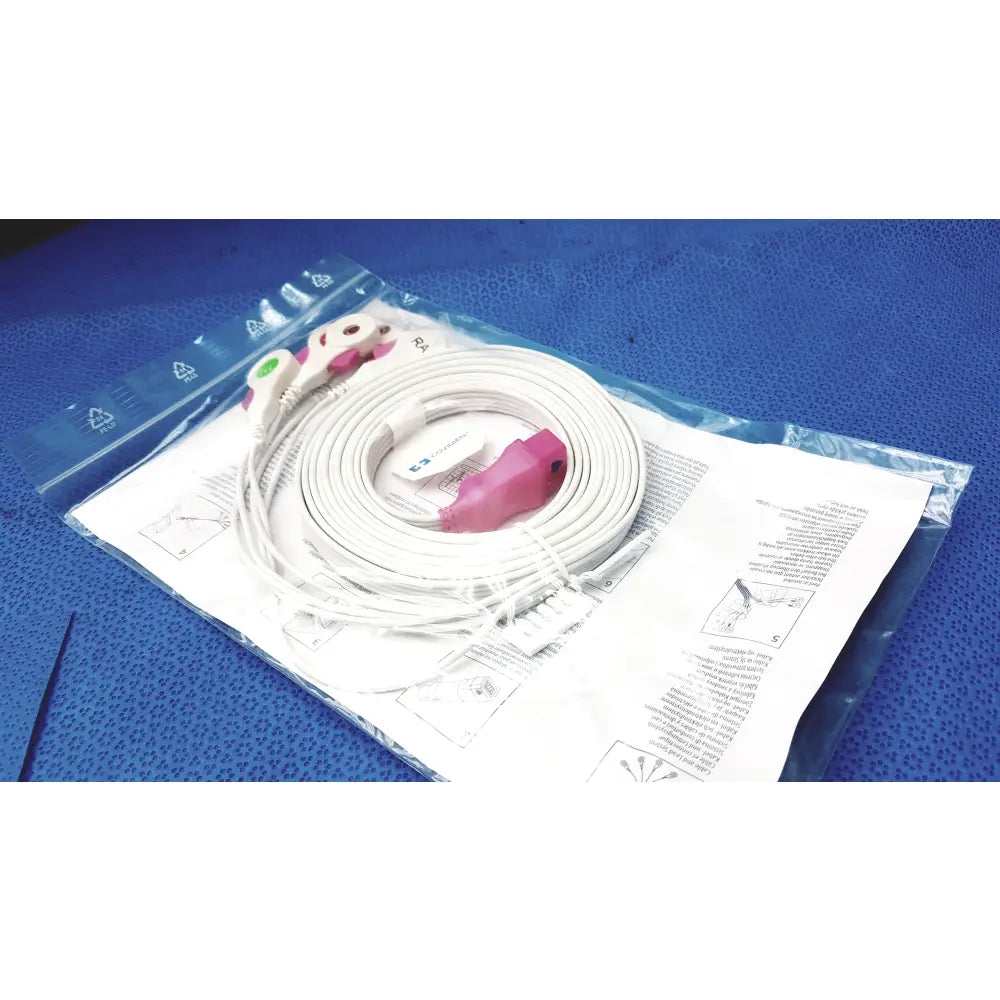Lot of 56 - Covidien Kendall DL Disposable Cable and Lead Wire System Ref 33105 - Disposable Cable and Lead Wire System
