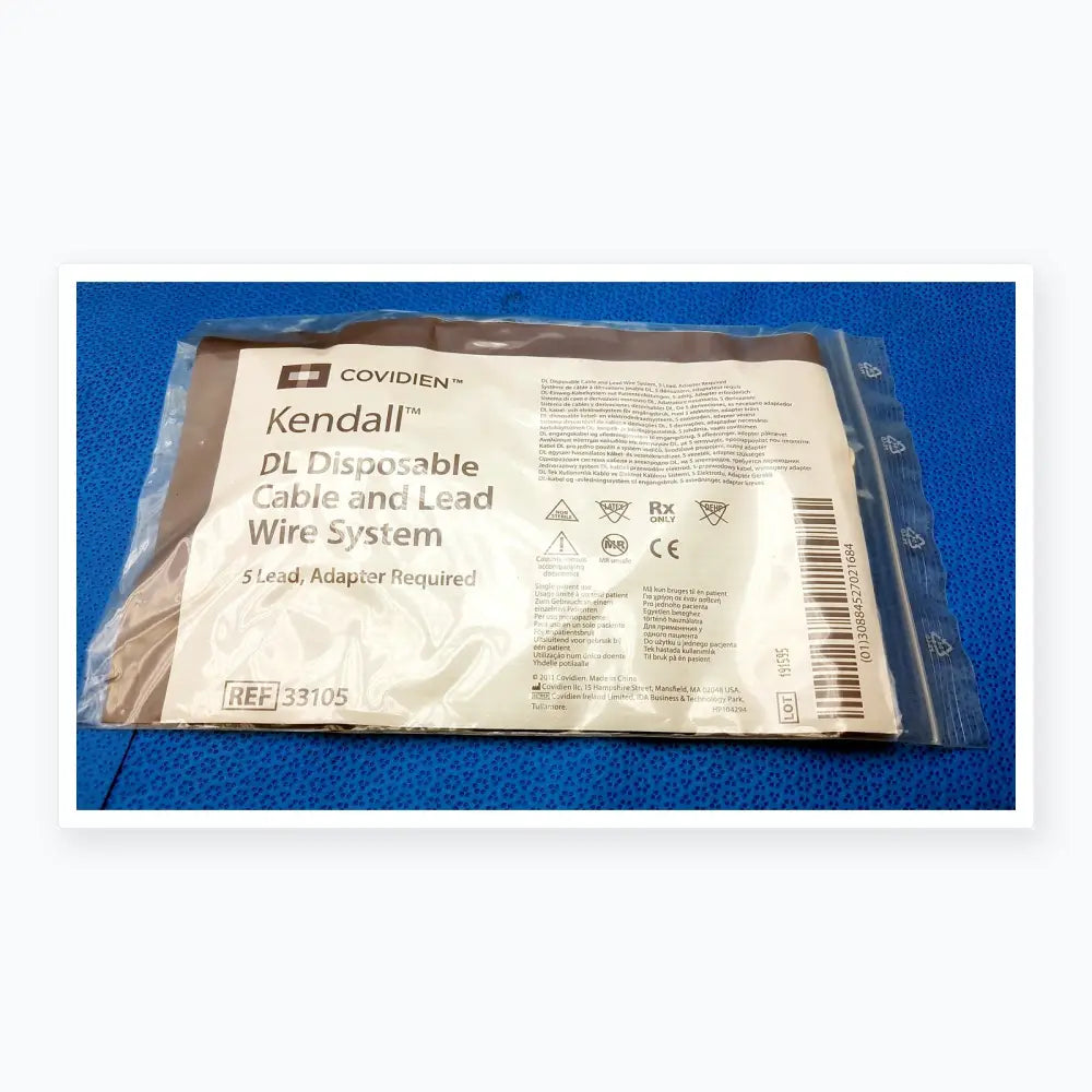Lot of 56 - Covidien Kendall DL Disposable Cable and Lead Wire System Ref 33105