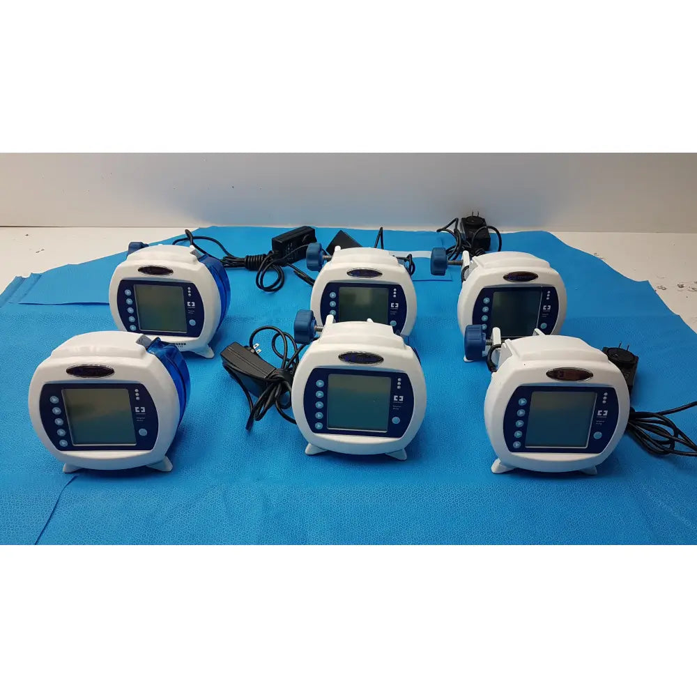 Lot of 6 Covidien Enteral Feeding Pumps With Power Supply - Enteral Infusion Pump