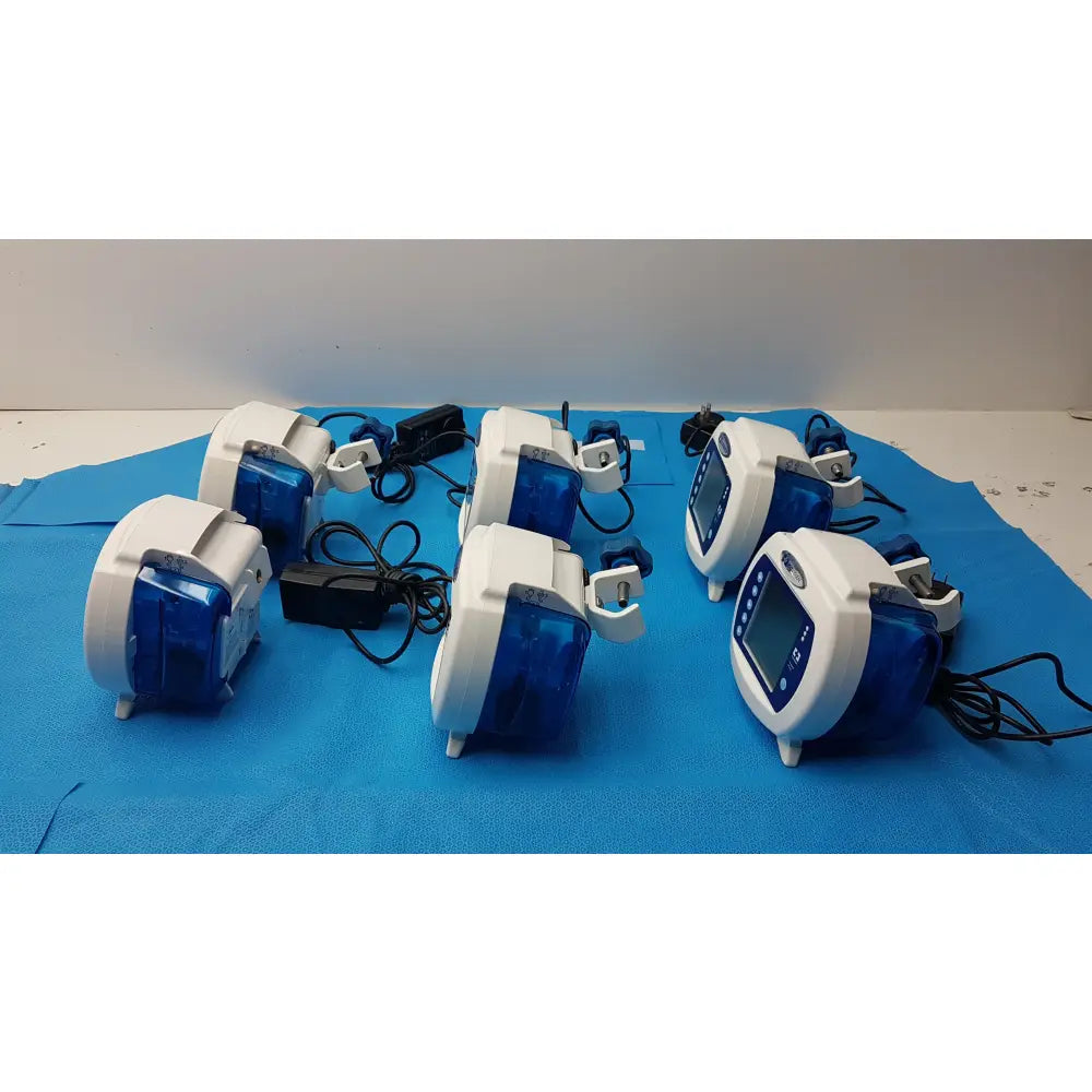 Lot of 6 Covidien Enteral Feeding Pumps With Power Supply - Enteral Infusion Pump