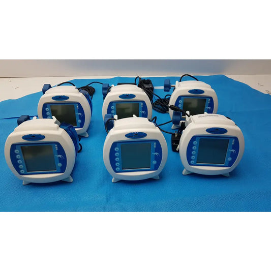 Lot of 6 Covidien Enteral Feeding Pumps With Power Supply - Volumetric Enteral Feeding Pump