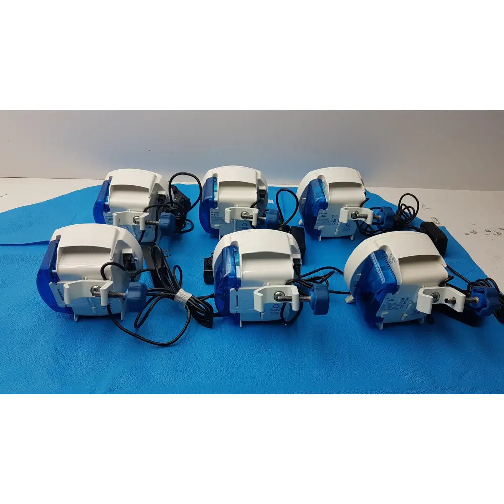 Lot of 6 Covidien Kangaroo Enteral Feeding Infusion Pumps With Power Supplies - Volumetric Enteral Feeding Pump