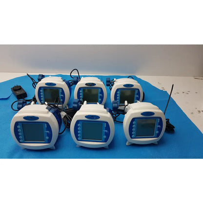 Lot of 6 Covidien Kangaroo Enteral Feeding Infusion Pumps With Power Supplies - Volumetric Enteral Feeding Pump