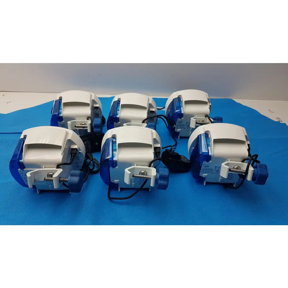Lot of 6 Covidien Kangaroo Enteral Feeding Infusion Pumps With Power Supplies - Volumetric Enteral Feeding Infusion Pump