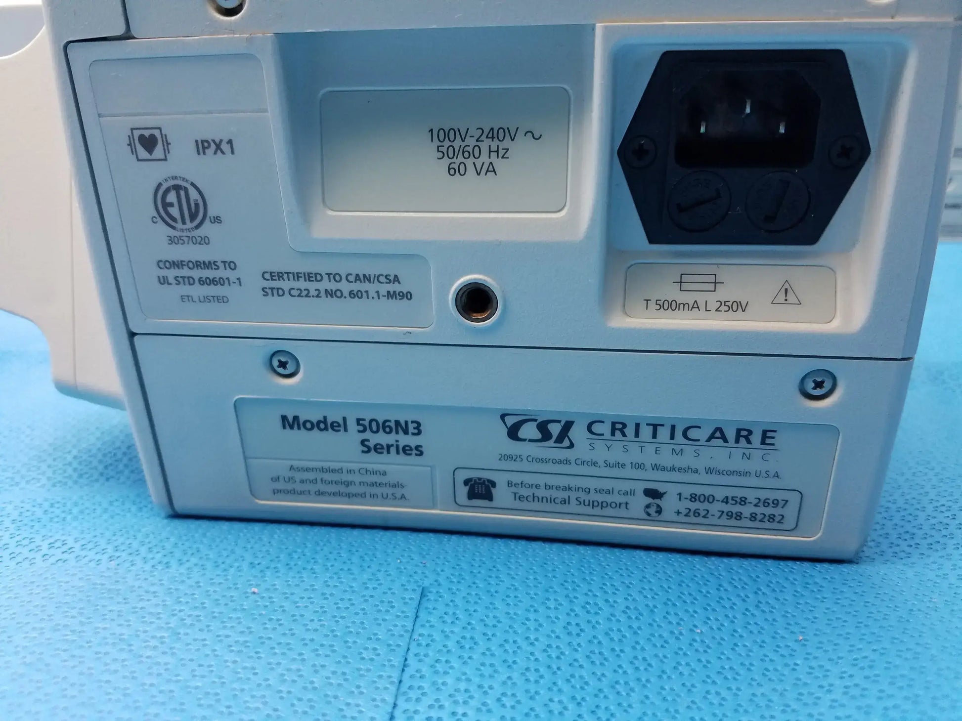 CSI Criticare Lot of - 6 CSI Criticare 506N3 Series SPo2 Patient Monitor Patient Monitor, second-hand product photo 19