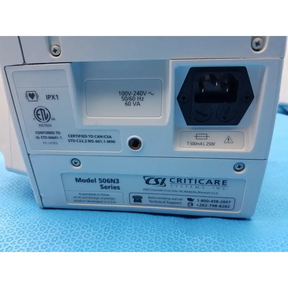 CSI Criticare Lot of - 6 CSI Criticare 506N3 Series SPo2 Patient Monitor Patient Monitor, second-hand product photo 18