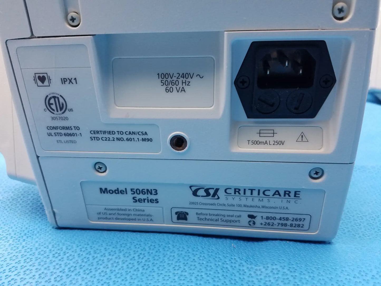 CSI Criticare Lot of - 6 CSI Criticare 506N3 Series SPo2 Patient Monitor Patient Monitor, second-hand product photo 18
