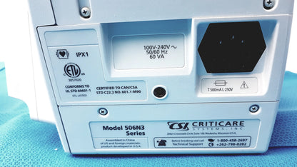 Lot of 6 CSI Criticare 506N3 Series SPo2 Patient Monitor - SpO2 Patient Monitor