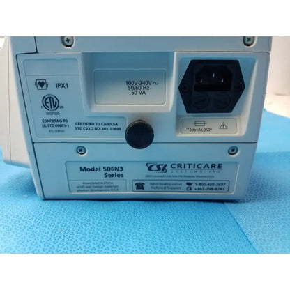 CSI Criticare Lot of - 6 CSI Criticare 506N3 Series SPo2 Patient Monitor Patient Monitor, second-hand product photo 20