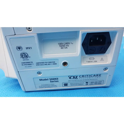 Lot of 6 CSI Criticare 506NT3 Series Patient Monitors - Patient Monitor