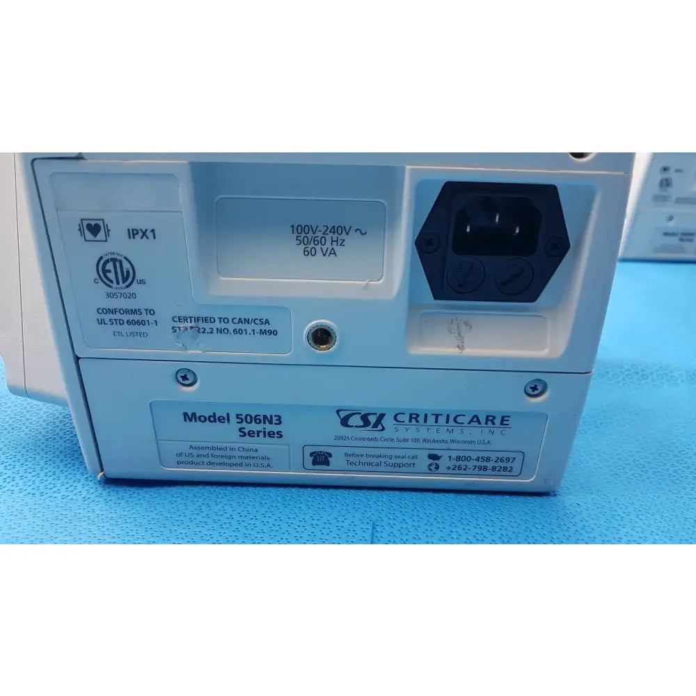 Lot of 6 CSI Criticare 506NT3 Series Patient Monitors - Patient Monitor