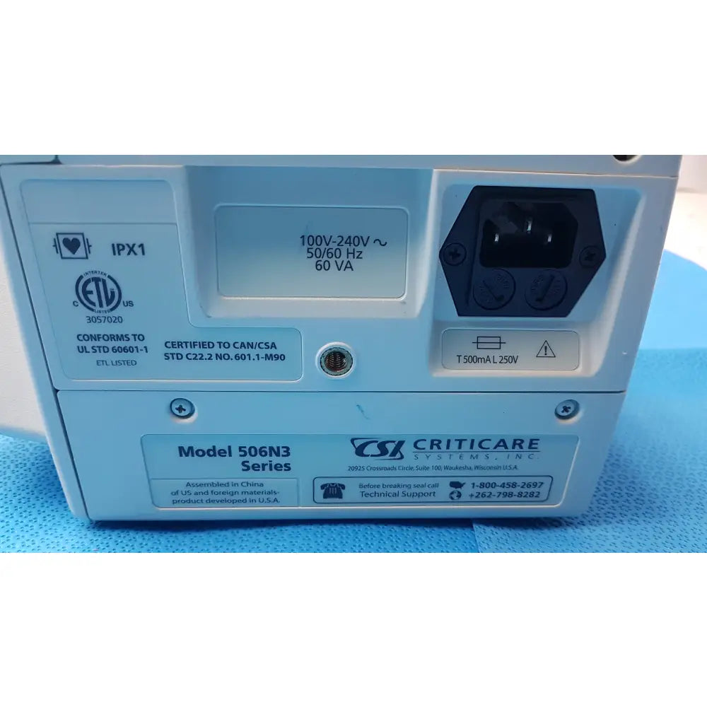 Lot of 6 CSI Criticare 506NT3 Series Patient Monitors - Patient Monitor