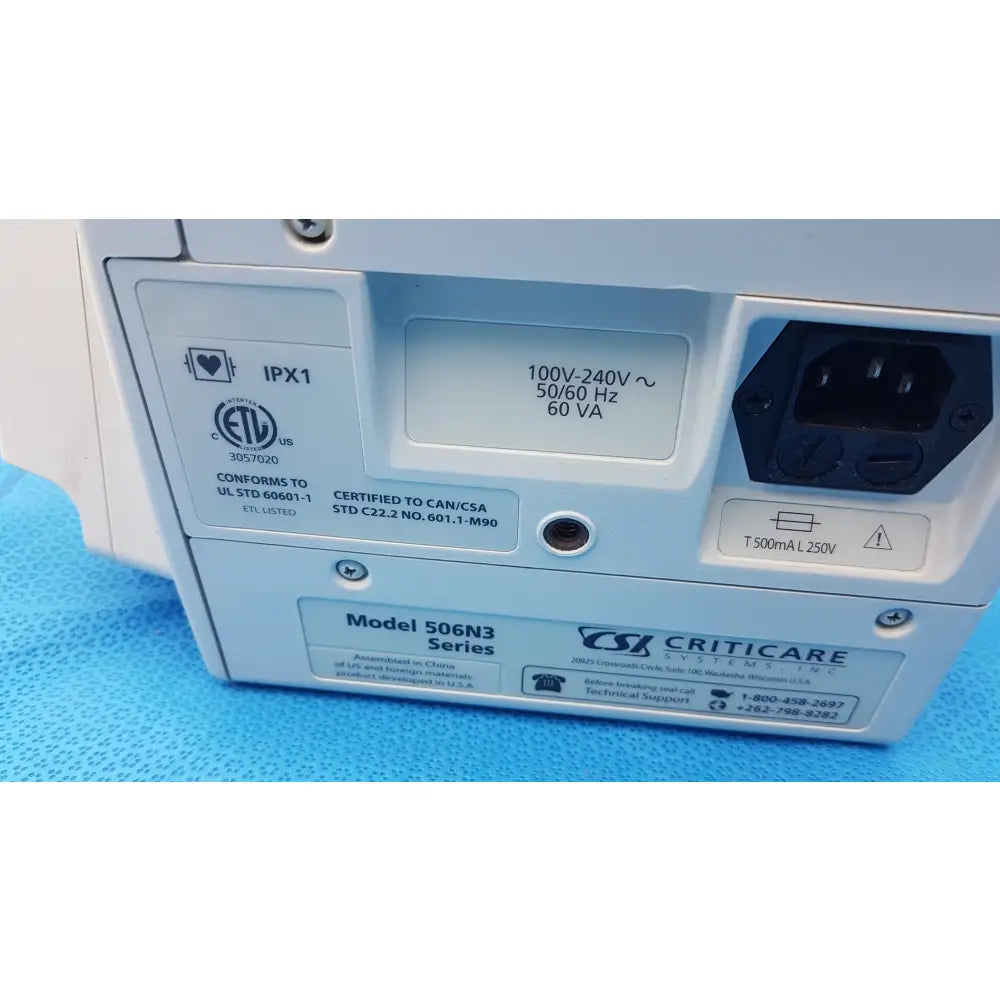 Lot of 6 CSI Criticare 506NT3 Series Patient Monitors - Patient Monitor