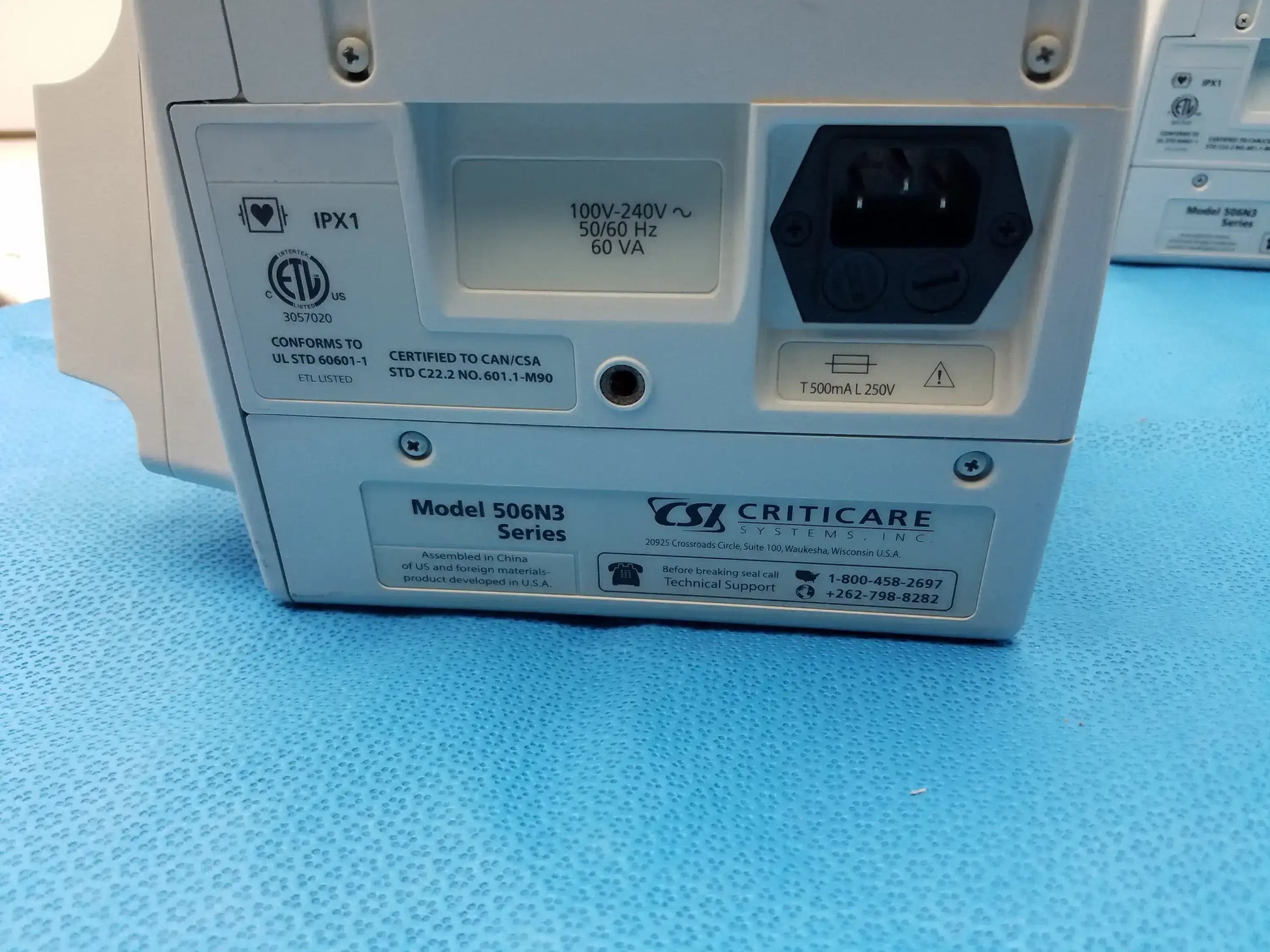 CSI Criticare Lot of - 6 CSI Criticare Comfort Cuff 506N3 Series Patient Monitor Patient Monitor, second-hand product photo 16
