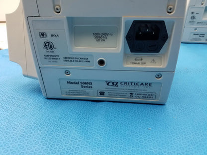 CSI Criticare Lot of - 6 CSI Criticare Comfort Cuff 506N3 Series Patient Monitor Patient Monitor, second-hand product photo 16