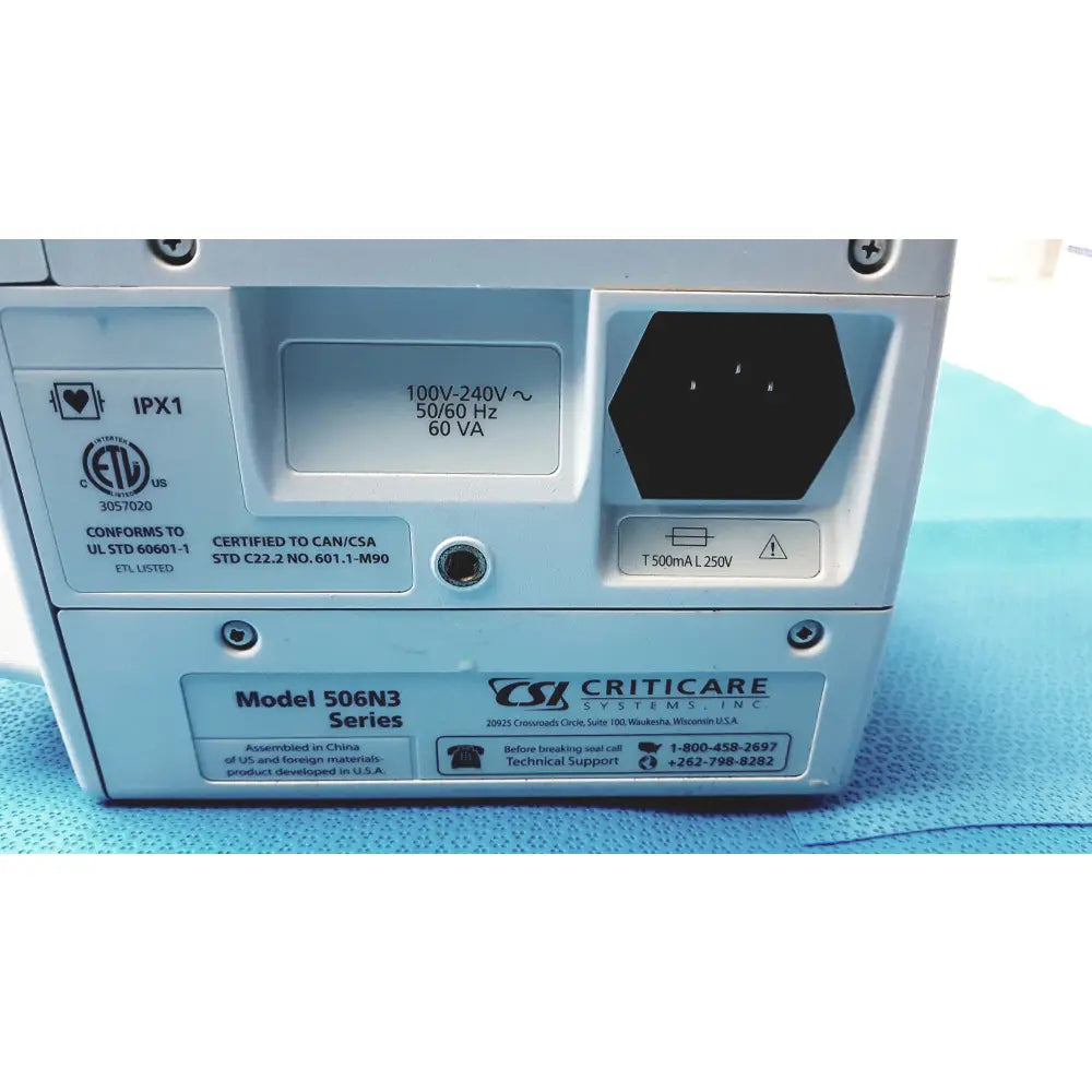 Lot of 6 CSI Criticare ComfortCuff 506NT3 Series Patient Monitors - Patient Monitor