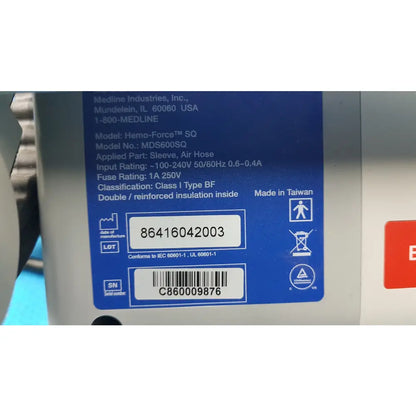Lot of 6 Hemo Force SQ Sequential DVT Pumps Model No: MDS600SQ - DVT Compression Pump