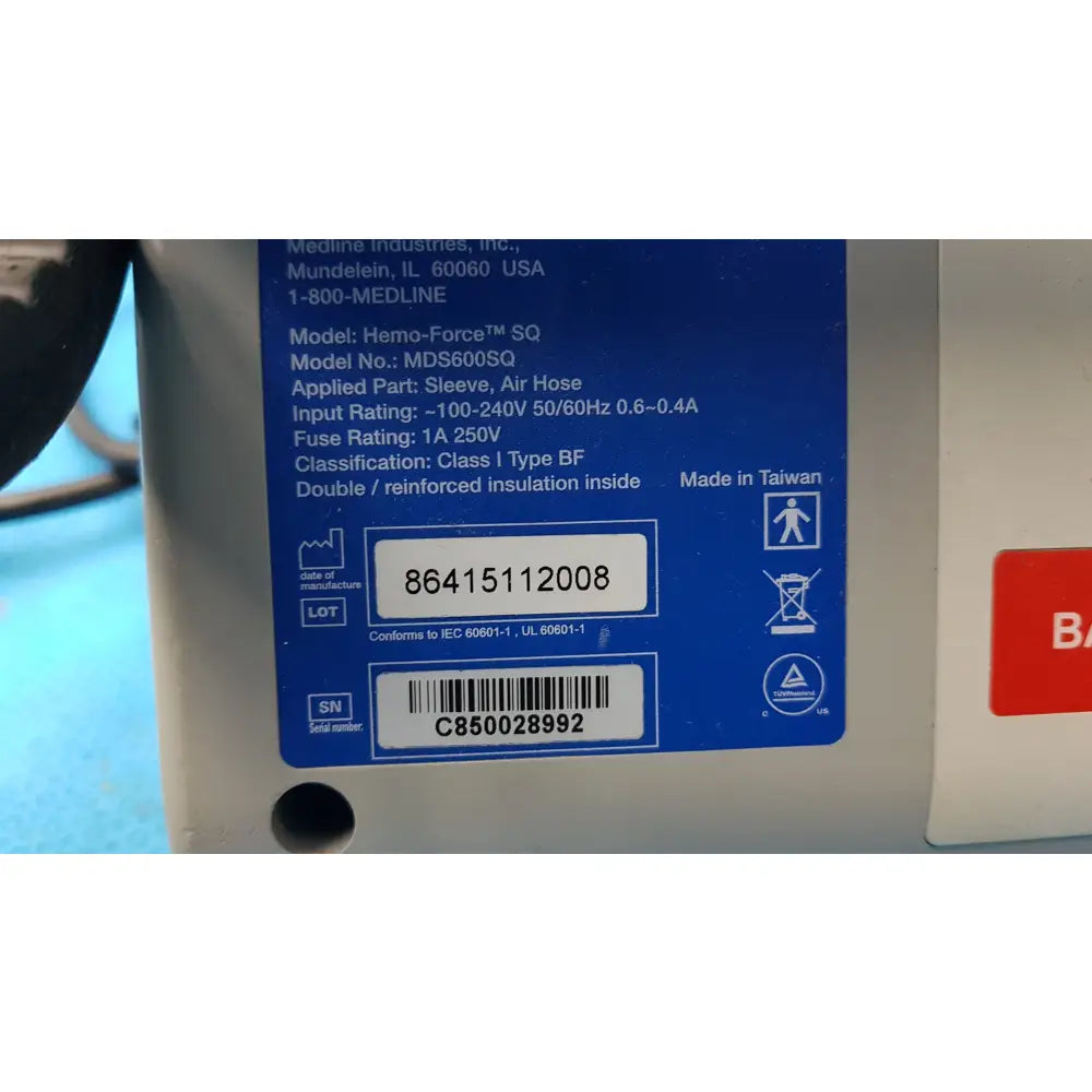 Lot of 6 Hemo Force SQ Sequential DVT Pumps Model No: MDS600SQ - DVT Compression Pump