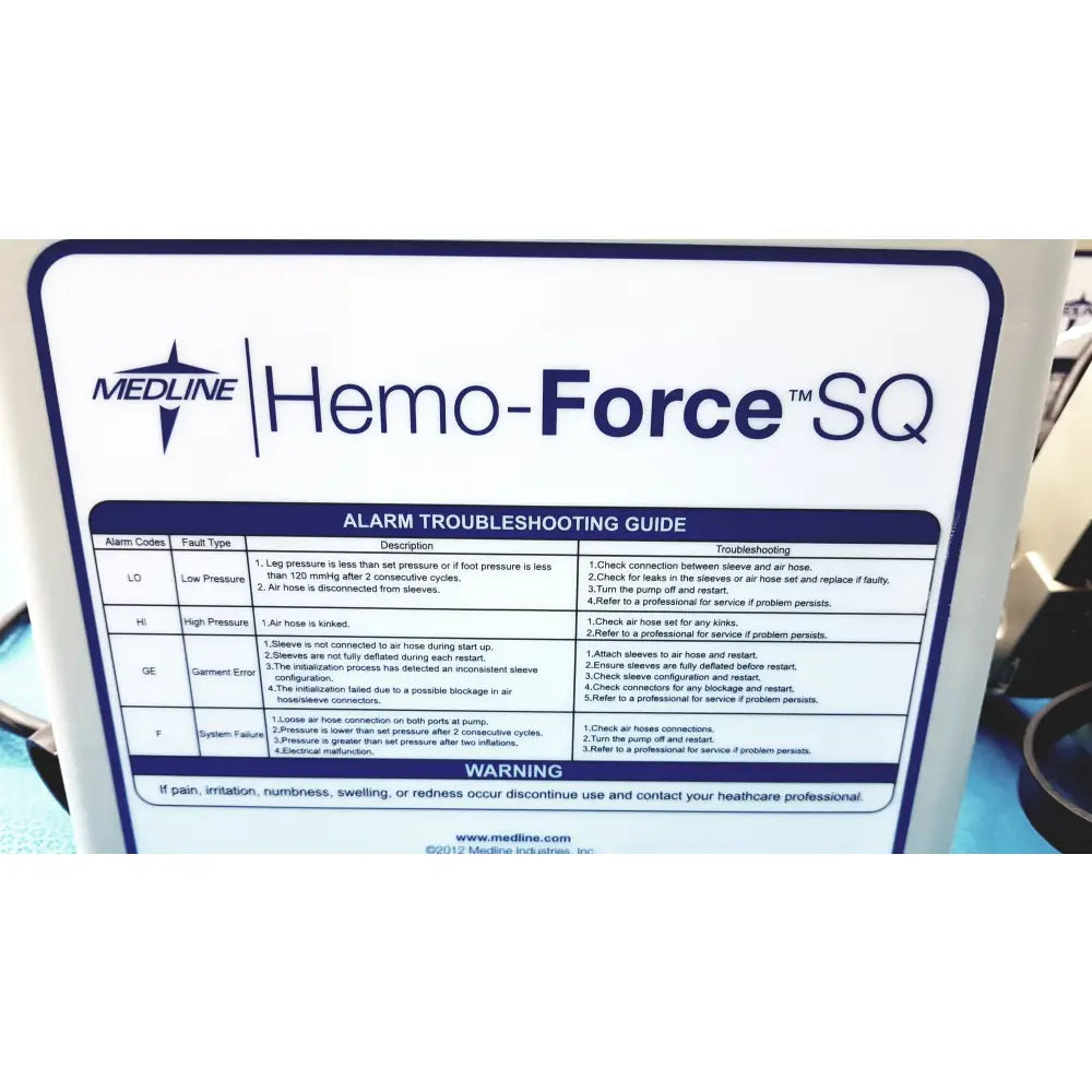 Lot of 6 Medline Hemo Force DVT Compression Pump - Compression Pump