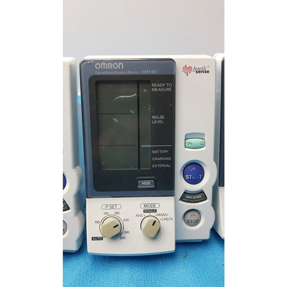 Lot of 6 Omron HEM-907 IntelliSense Digital Blood Pressure Monitor - Professional Digital Blood Pressure Monitor