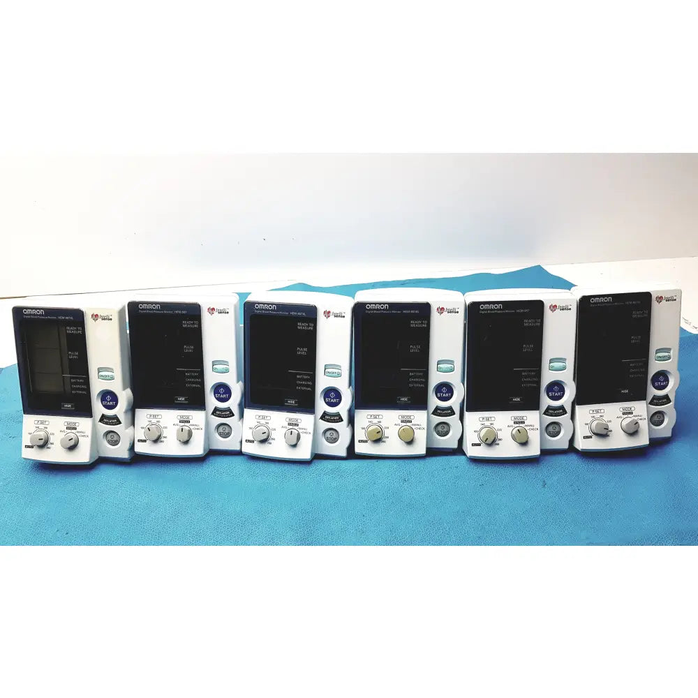 Lot of 6 Omron HEM-907XL IntelliSense Professional Digital Blood Pressure Monitor - Professional Digital Blood Pressure