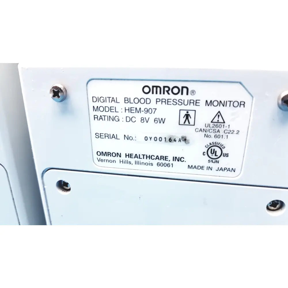 Lot of 6 Omron HEM-907XL IntelliSense Professional Digital Blood Pressure Monitor - Professional Digital Blood Pressure