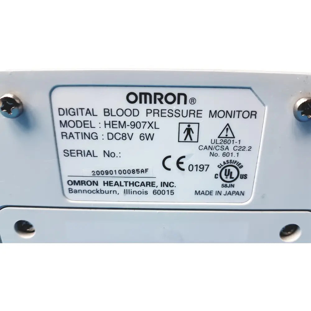 Lot of 6 Omron HEM-907XL IntelliSense Professional Digital Blood Pressure Monitor - Professional Digital Blood Pressure