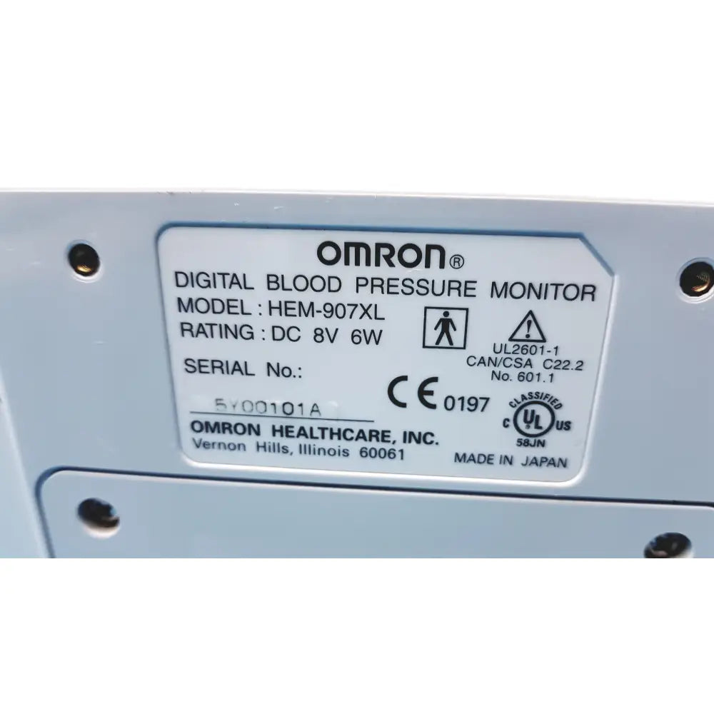 Lot of 6 Omron HEM-907XL IntelliSense Professional Digital Blood Pressure Monitor - Professional Digital Blood Pressure