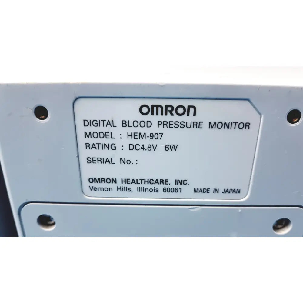 Lot of 6 Omron HEM-907XL IntelliSense Professional Digital Blood Pressure Monitor - Professional Digital Blood Pressure