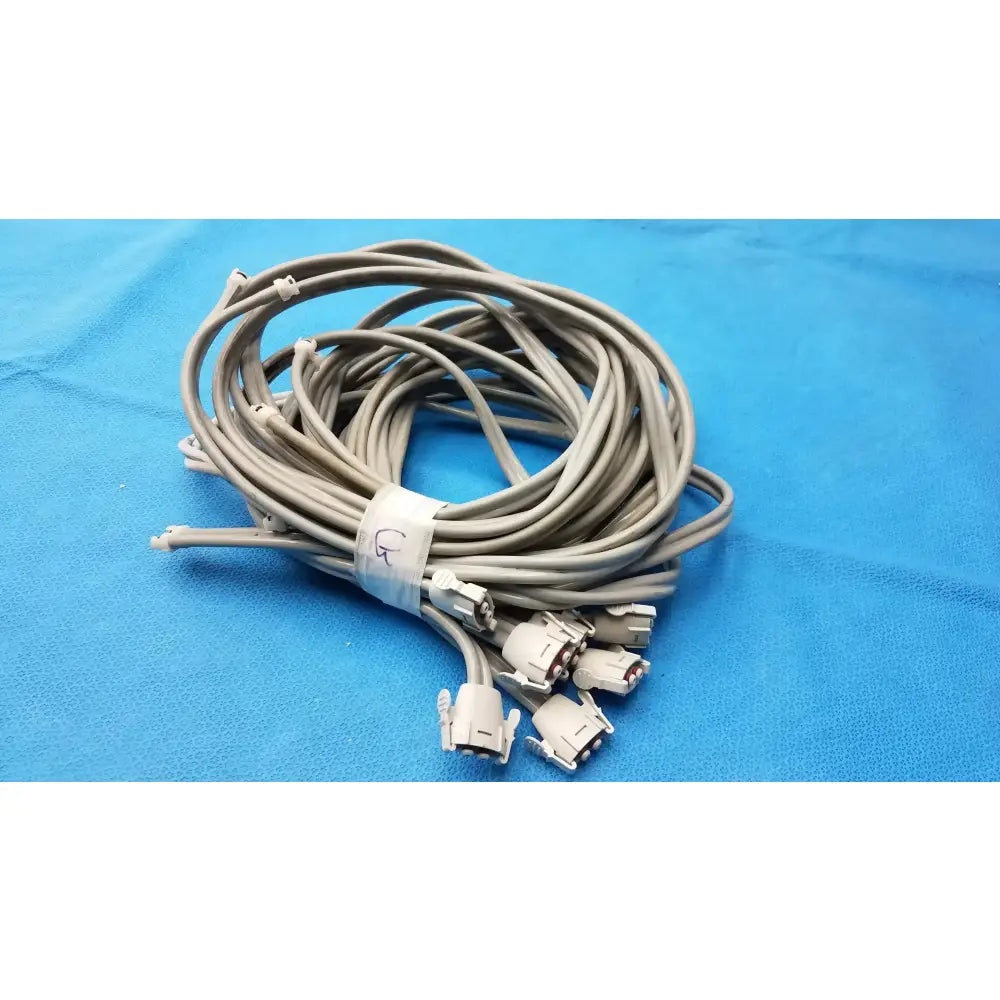 Reuse Medical Equipment Lot of 7 NiBP Air Hose Fast Connector Double Tube NiBP Air Hose Fast Connector, second-hand product photo 1