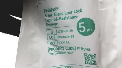 Perifix Lot of 79 Perifix 5 mL Glass Luer Lock Loss of Resistance Syringe Ref. 332155 Syringe, new product photo 5