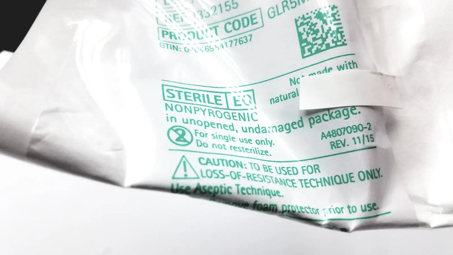 Perifix Lot of 79 Perifix 5 mL Glass Luer Lock Loss of Resistance Syringe Ref. 332155 Syringe, new product photo 6